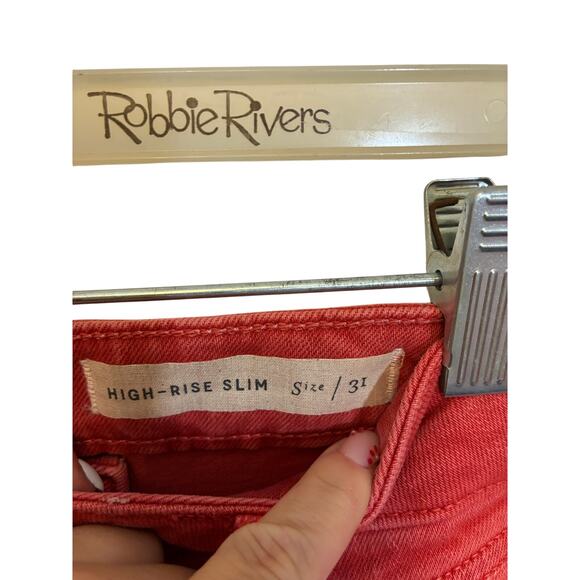 Anthropologie Pilcro The Letterpress Highrise Slim Jeans Tumblr Normcore 31 - Picture 3 of 6